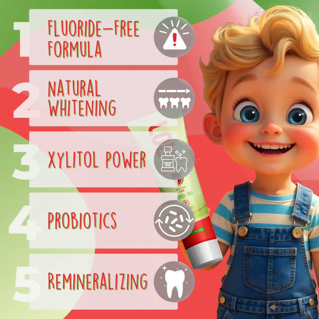 LOL Fluoride Free Toothpaste Kids with Nano Hydroxyapatite (n-HA) (Watermelon)