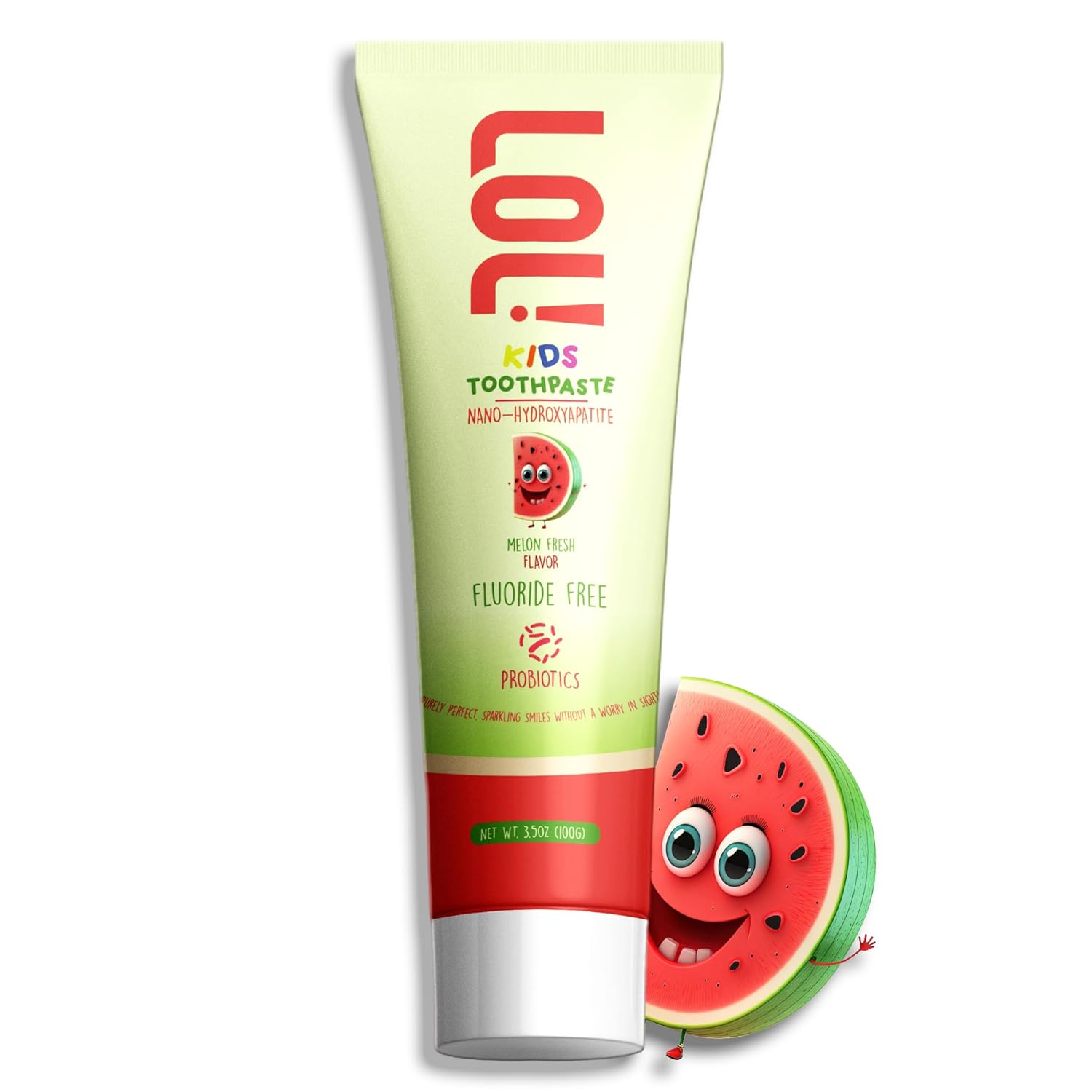 LOL Fluoride Free Toothpaste Kids with Nano Hydroxyapatite (n-HA) (Watermelon)